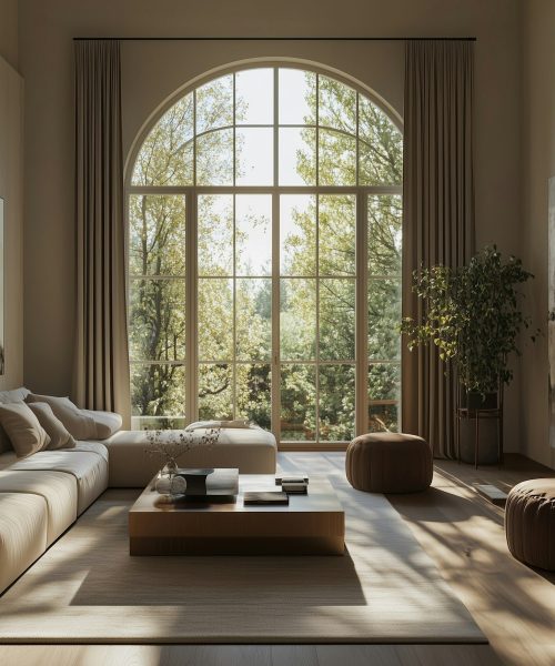 Serene Living Room with Natural Light