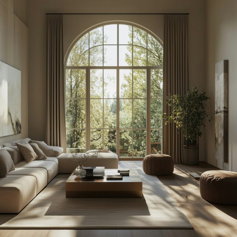 Serene Living Room with Natural Light